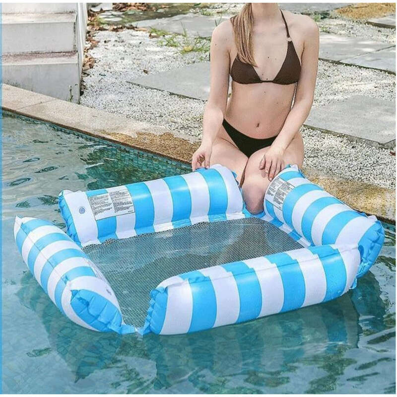 Swimming Bed, Inflatable Lounge Chair, Children, Adults, Women, Swimming Circle, Net Cloth, Floating Raft, Water Play_voghion.com