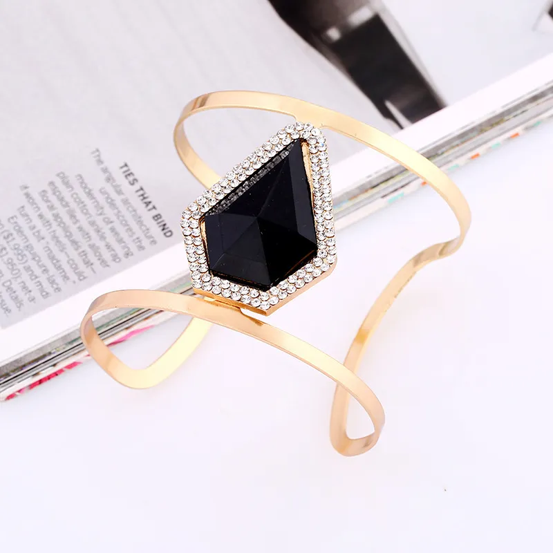 Armreif Mode Legierung Runde Kette Charme Für Frauen Weibliche Gold & Silber Farbe Armbänder Schmuck_voghion.com