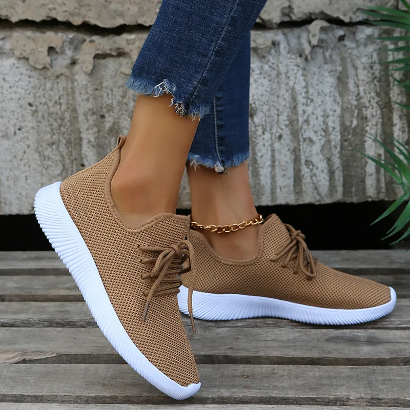 Women's Breathable Walking Shoes Non-slip Comfortable Trainers_voghion.com