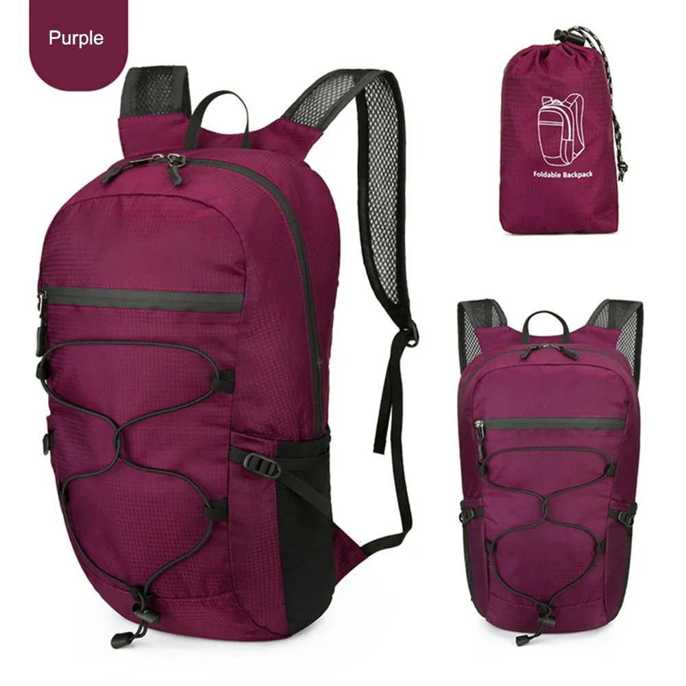 Zaino sportivo da esterno in nylon leggero e impermeabile, di grande capacità, per arrampicata, campeggio, escursionismo, pesca, viaggio._voghion.com