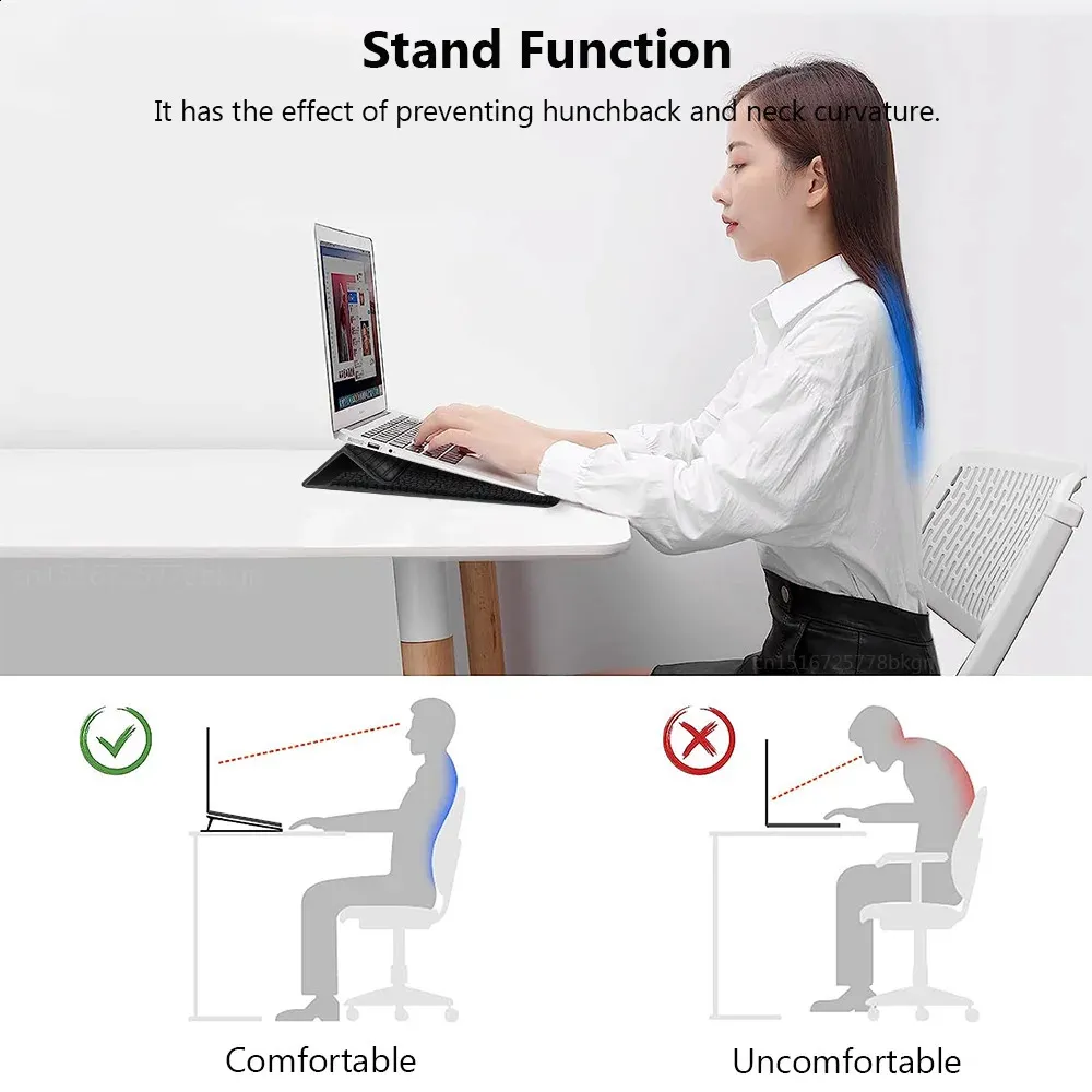Laptop for book Air Pro 13 Case M1 M2 Notebook Stand Cover 11 14 15 15.6 inch PU Leather Sleeve Pouch Computer Tablet_voghion.com