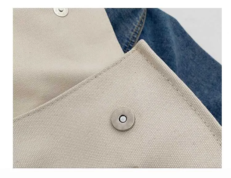 Stor axelremsväska i canvas och crossbody för damer_voghion.com
