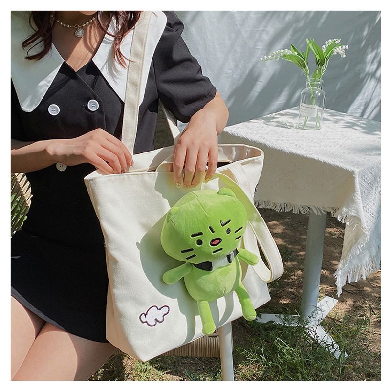 Damenta Internet-Promi-Ta neue trendige Sommermode-Umhängeta für Damen, Canvas, vielseitige, lässige_voghion.com