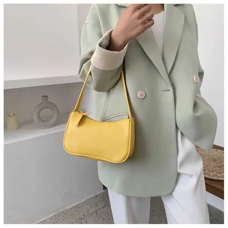 Retro Soft Pu Leather Shoulder Bag Casual Solid Colour Handbag_voghion.com