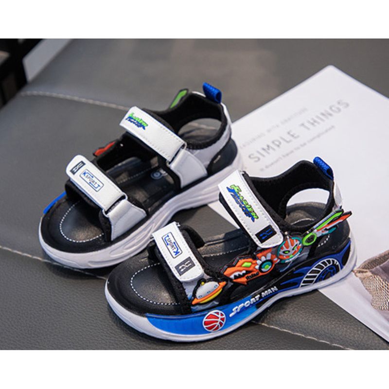 Boys' Soft soles beach Summer 2024 new ins children's shoes cartoon non-slip sports sandals_voghion.com