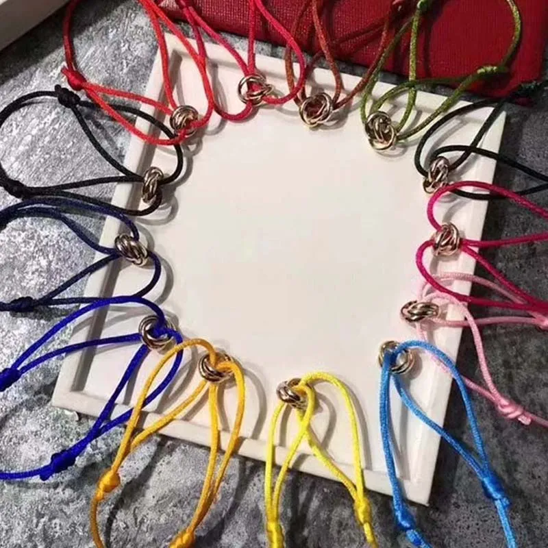 Womens bracelet gold bracelets femme Stainless Steel thread rope designer Knot bracele man sier jewelry bravelet women_voghion.com