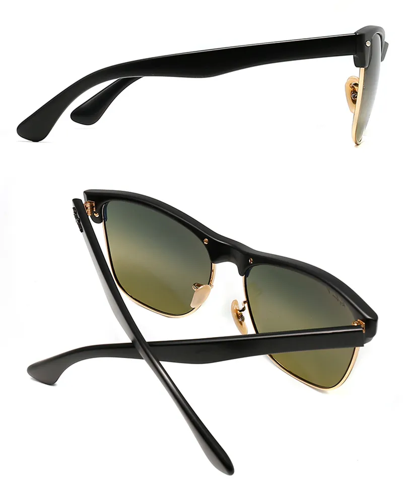 Occhiali da sole da uomo e da donna di alta qualità con montatura in nylon oversize per occhiali da sole da uomo con lenti in vero vetro Oculos Lunette De Soleil_voghion.com
