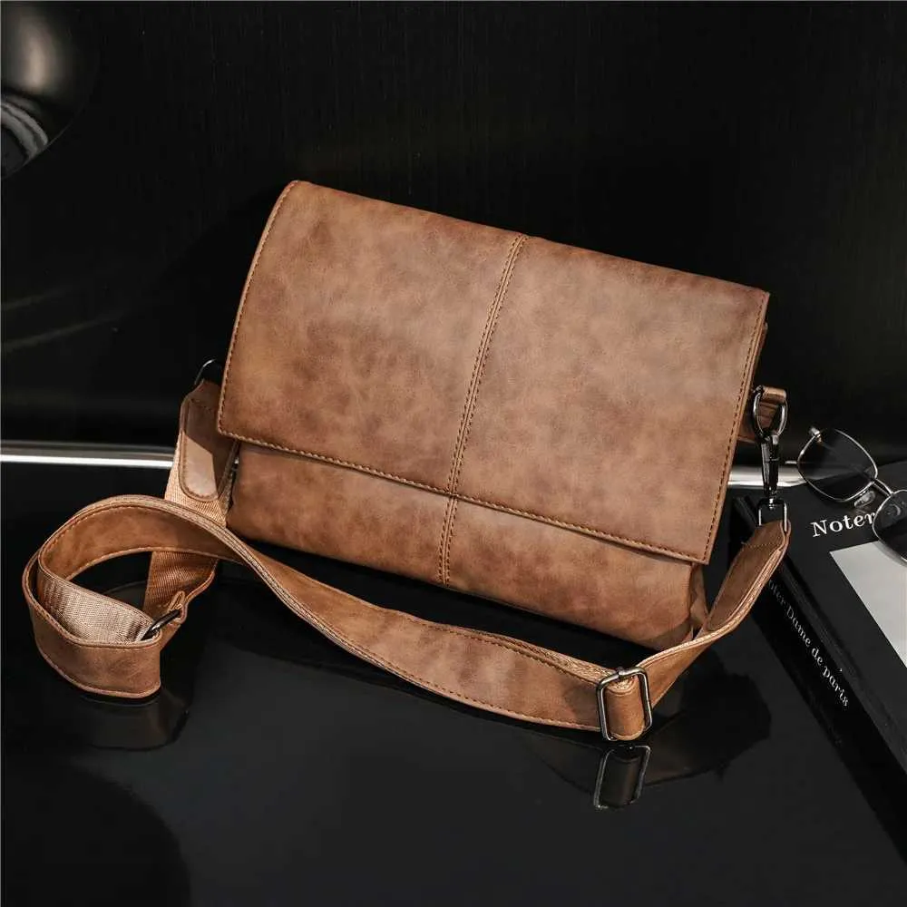 Messenger Bag For Men Large Capacity Single Shoulder Business Bag_voghion.com
