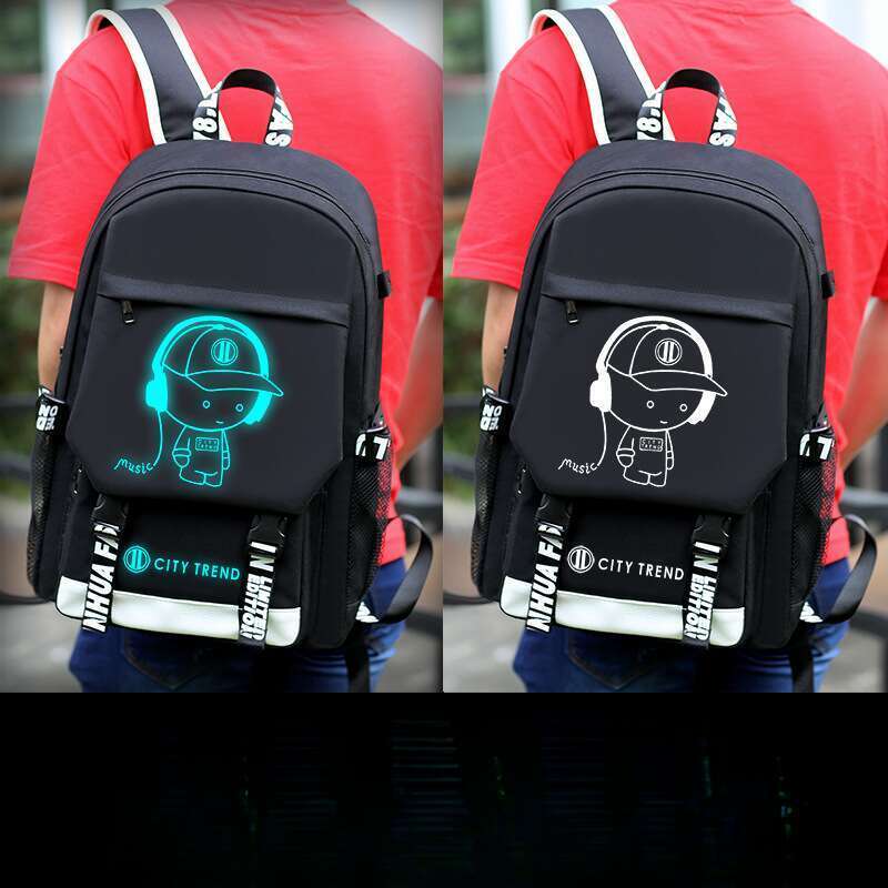 student Men's Casual Trend Large Capacity Backpack, Lightweight Spine Protection, Suitable For Middle School Students,_voghion.com