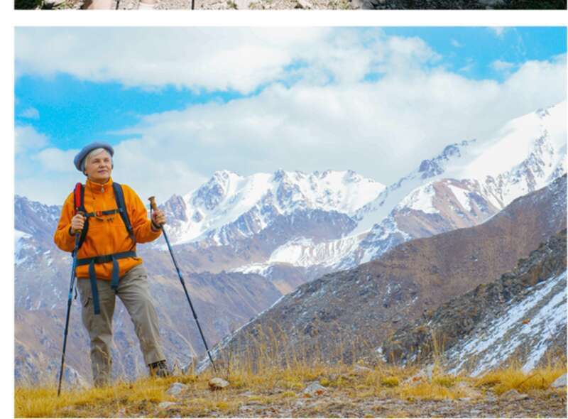 Hot Selling! 6061 Aluminum Alloy Straight Handle Hiking Stick, G301 Strong Lock Helps Fearless Climbing_voghion.com
