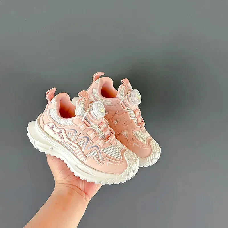 Dziecięce sportowe buty dla chłopców antypoślizgowe PU dziewczęce do koszykówki modne skórzane buty dziecięce krótkie i grube do szkoły tenisowej_voghion.com
