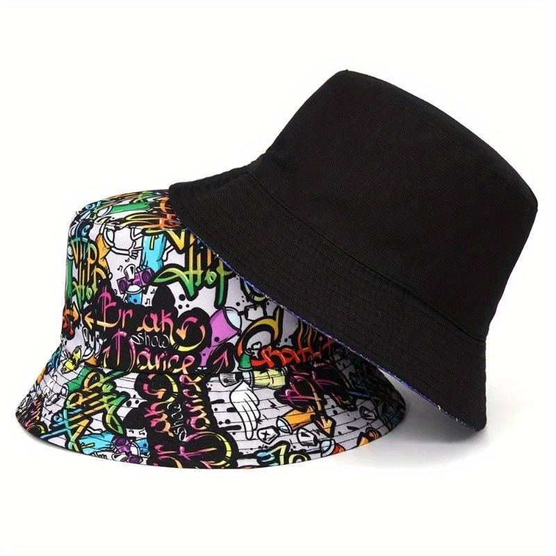 New Korean version double-sided fisherman with breathable large brim outdoor and sunshade hat, sun protection hat_voghion.com
