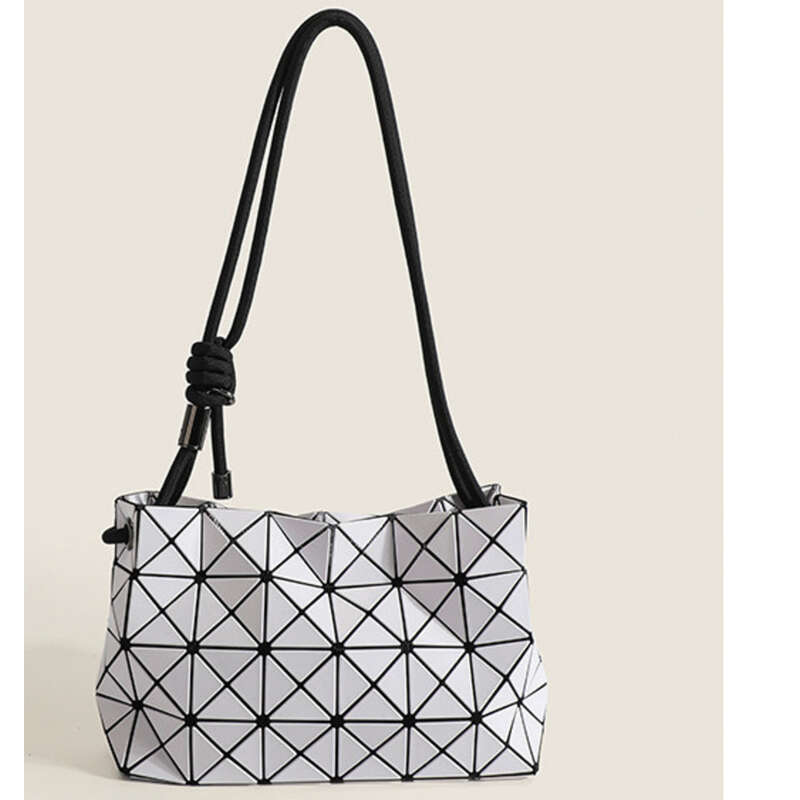 Borsa a tracolla premium con motivo geometrico a quadri, borsa da donna multifunzionale_voghion.com