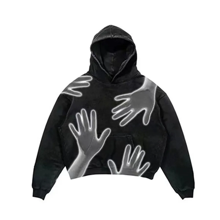 Herren-Designer-Skelett-Sweatshirts im Y2K-Stil, lockere Fleece-Kapuzenpullover für Männer und Frauen, High Street, lässige, übergroße Hoodies_voghion.com