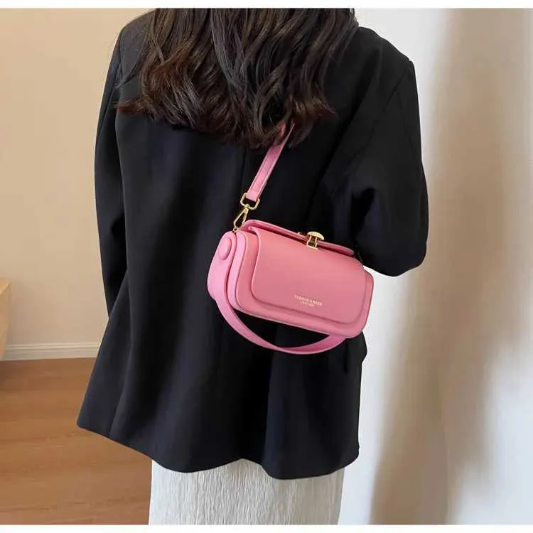 Fashionable and High-end Small Square for Women New Spring/summer Single Shoulder Bag Textured Crossbody Ba241217_voghion.com