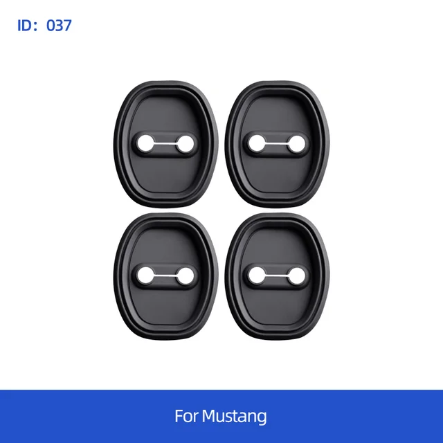 4 buc/set carcasă de protecție pentru Mustang silicon carcasă de protecție pentru încuietoarea ușii auto_voghion.com