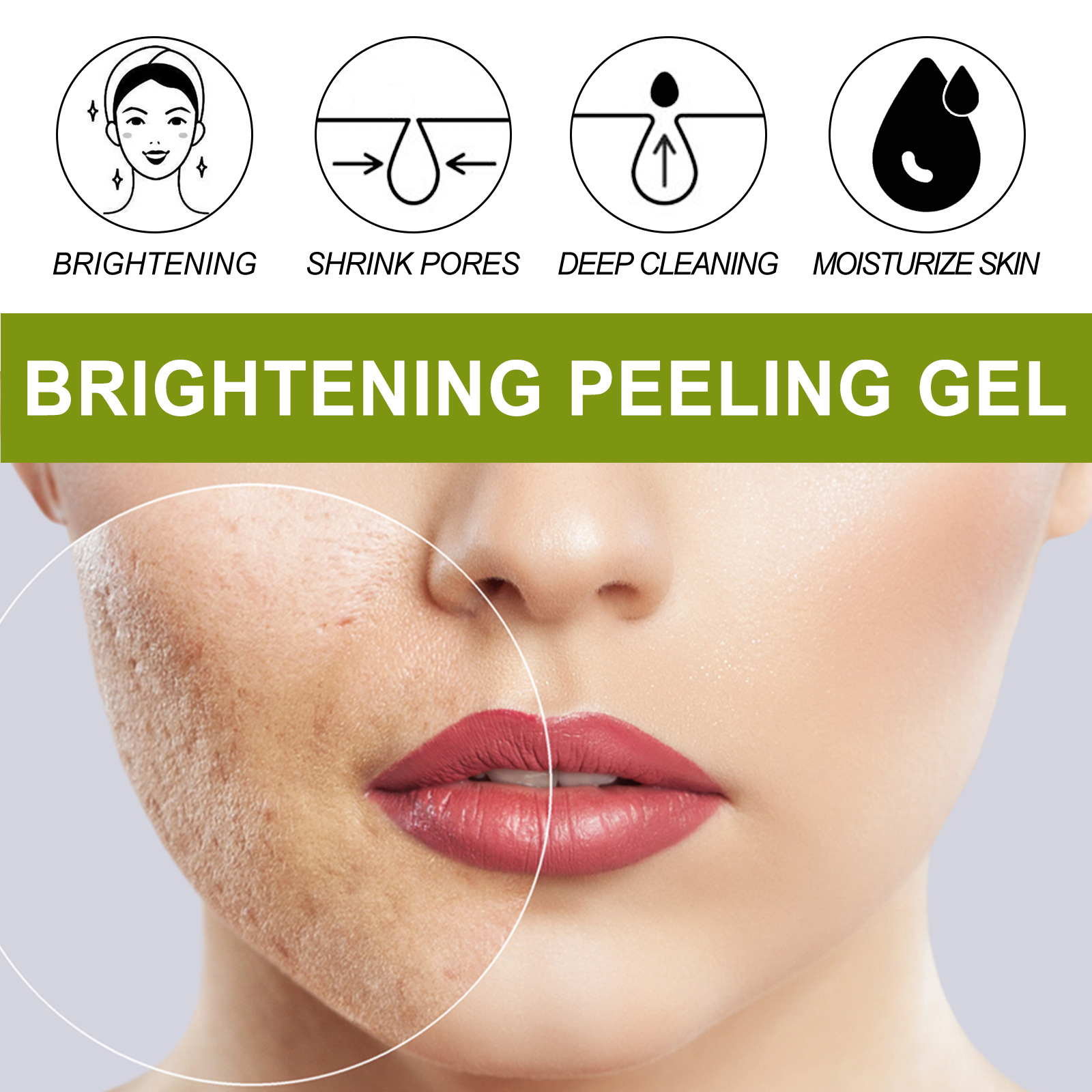 Gelul iluminator și exfoliant West&Month curăță în profunzime pielea cutanată, regenerează porii, hidratează și tonifică pielea._voghion.com