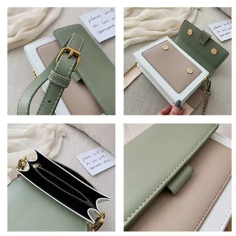 Mini Leder Umhängetaschen für Frauen 2022 Kette Schulter einfache Dame Reise lange Gürtel Geldbörsen und Handtaschen Cross Body_voghion.com