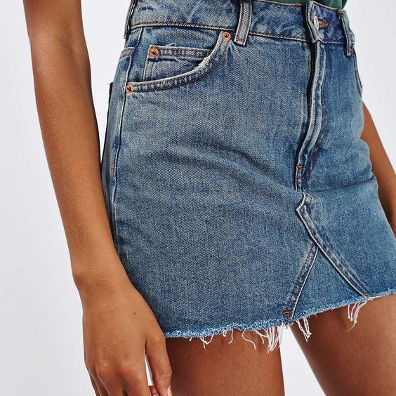 Igh Waist Tail Split Beach Skirt Hot Celebrity Style Cat Whisker Denim Half Length A Line Skirt 3 Colors 3 Styles