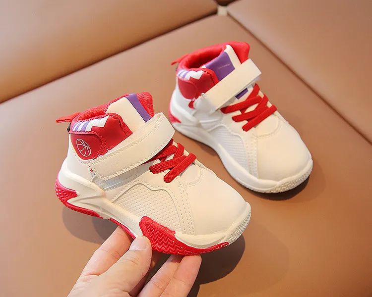 Kids Fashion High-top Sneakers For Boys Girls Sport Running Lightweight Children Casual Toddler Walking Shoes Sizes 21 -_voghion.com