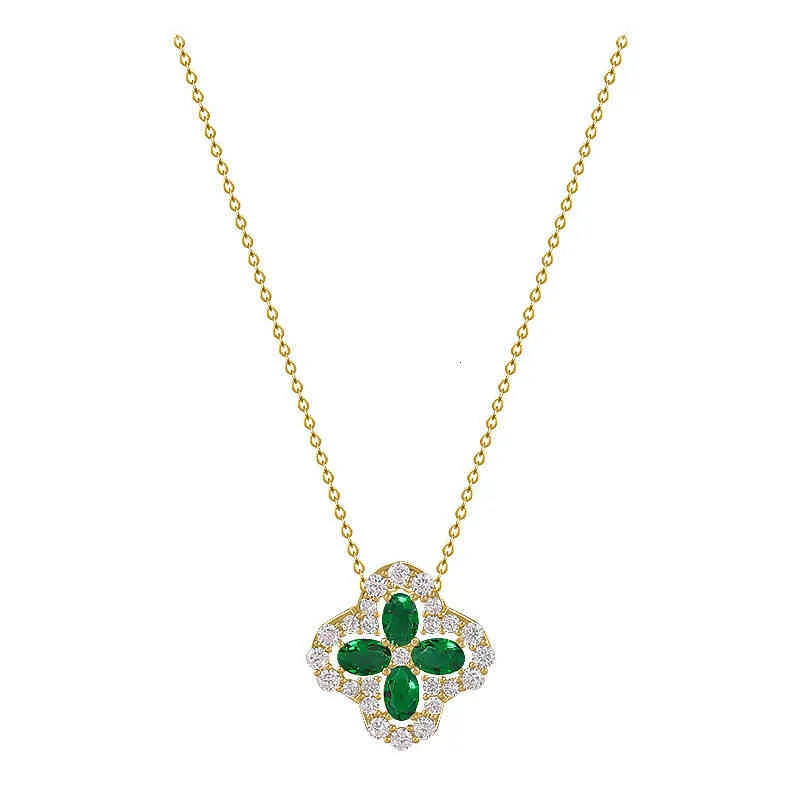 Collana con pendente a forma di fiore in cristallo moda vintage Donna con catena in oro Girocollo in acciaio inossidabile Clavicola Gioielli squisiti_voghion.com