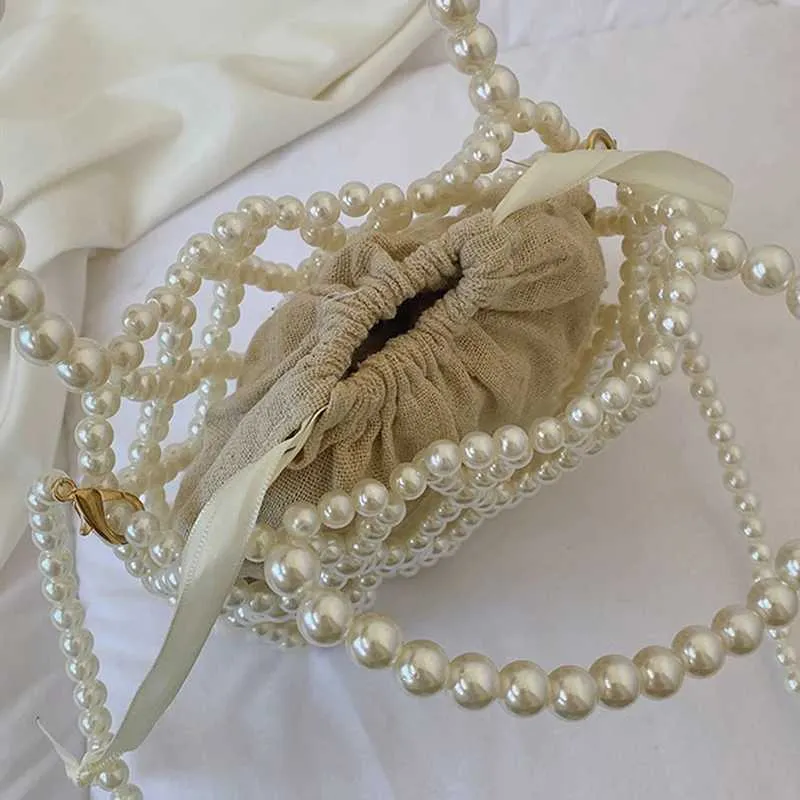 Borsa a mano retrò con perline e borsa a tracolla per donna_voghion.com