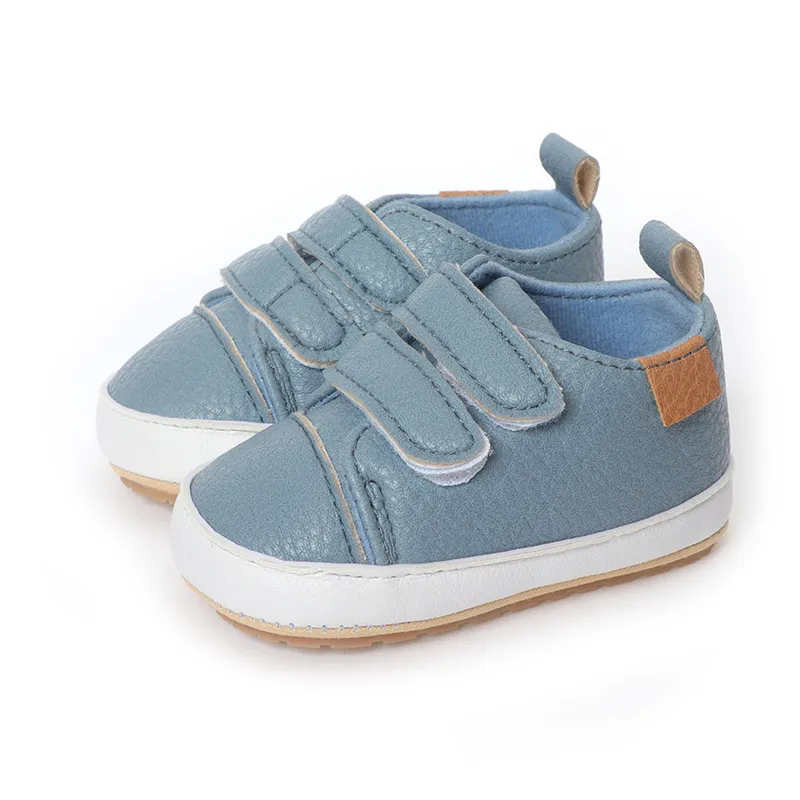 Cutefeet Baby Jungen Mädchen rutschfeste Gummisohle High Top PU Leder Sneakers Säuglings Lauflernschuhe Kleinkind Krippe Schuhe_voghion.com