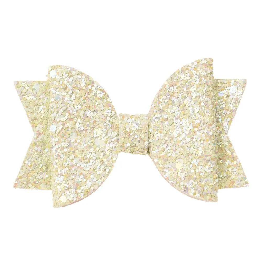 54pcs/lot 5cm*8cm Glitter Bow Boutique Fashion Accessories Sequin Hair Bows Flower Accessory For Girls_voghion.com