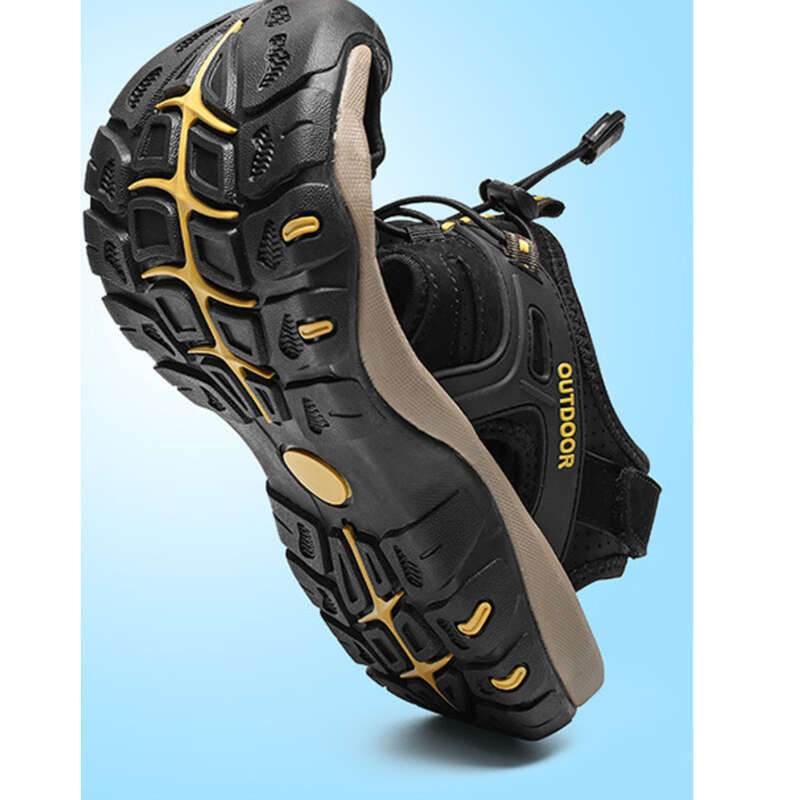 Sommer Rindsleder Zehen Soft Bottom Strandschuhe Outdoor Herren Casual Sandalen für Männer_voghion.com