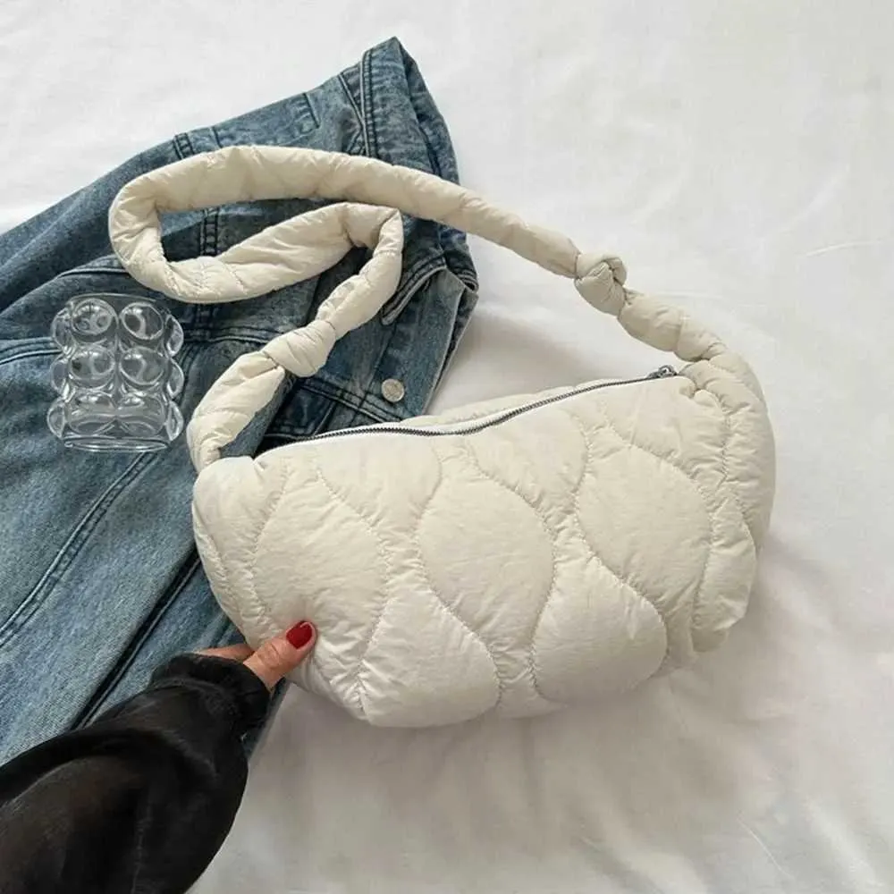 Gesteppte Umhängetasche Für Damen Große Puffy Schultertasche_voghion.com