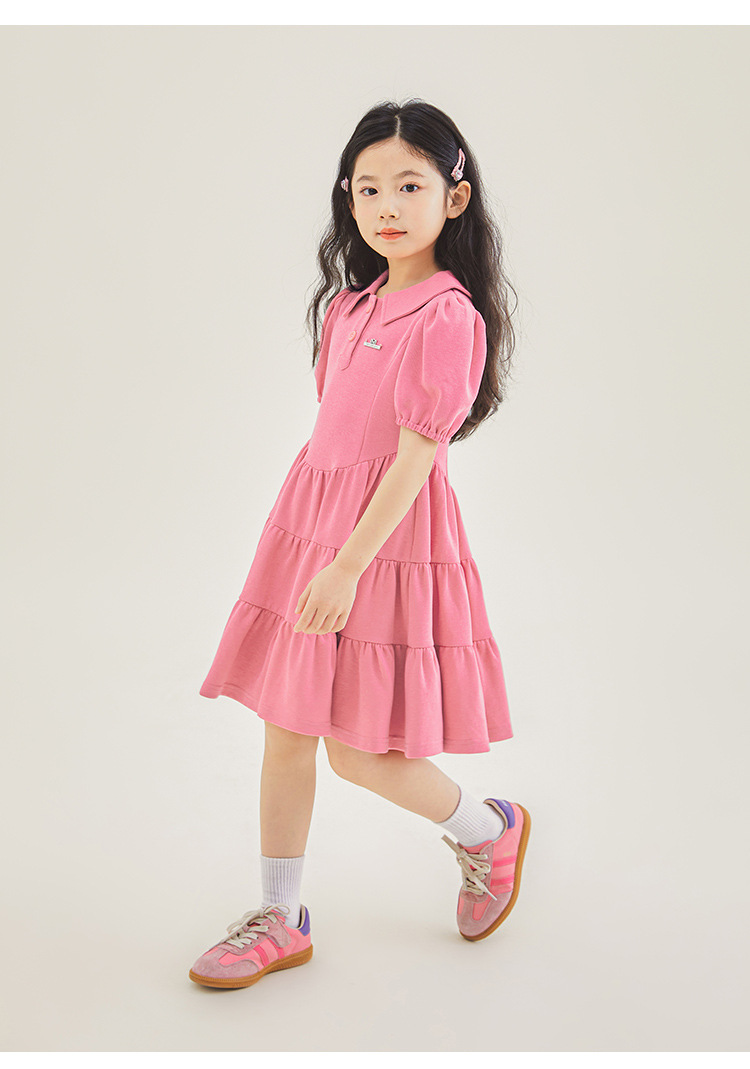 Mother&Kids Girls' dress Summer pink super sweet Princess dress Little girls' dress_voghion.com