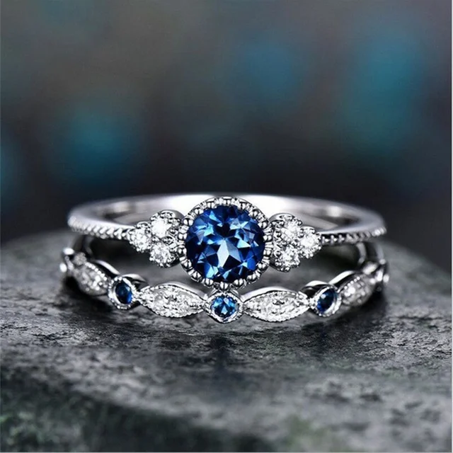Anello in argento sterling pronto all'uso con cristalli di zircone smeraldo per donne, regali di fidanzamento, matrimonio e gioielli glamour_voghion.com