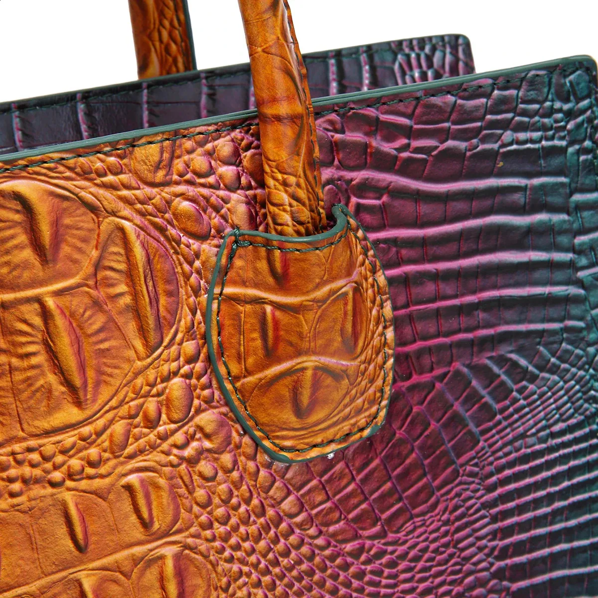 3-teiliges Muster-Handtaschen-Geldbörsen-Set, multifunktionaler Vintage-Umhängetaschen-Business-Clutch-Tasche mit Kartenhalter, Coi 240924_voghion.com