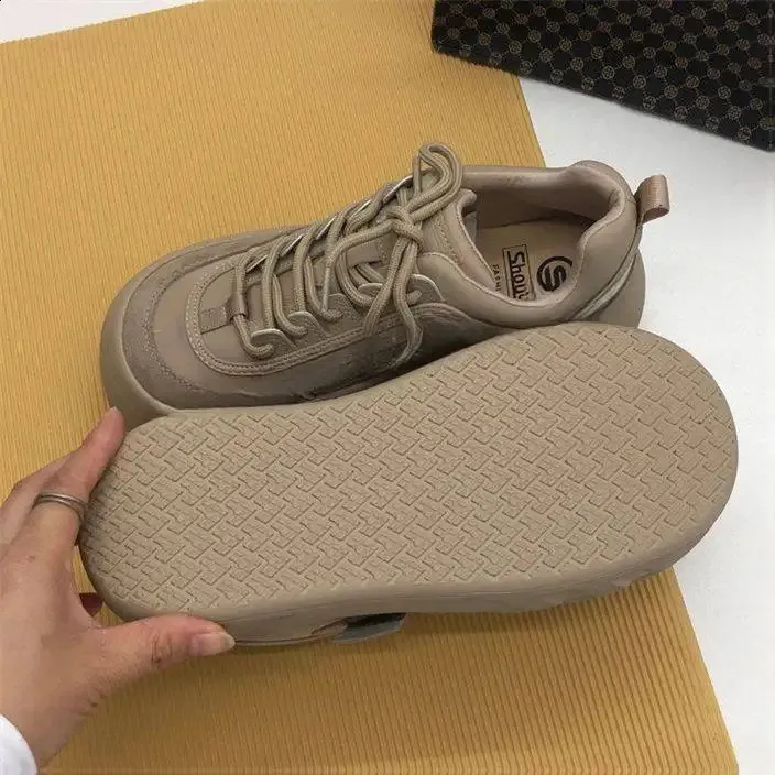 Chunky Platform Vulcanized Sneakers For Women Warm Winter Boots_voghion.com