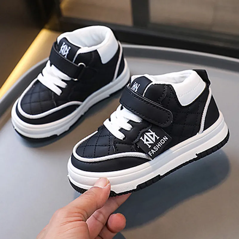 Toddler Boy Basketball Girl Sport Non-slip Footwears Autumn Student Kidsnest New Outdoor Shoes Sizes US5c-US1y_voghion.com