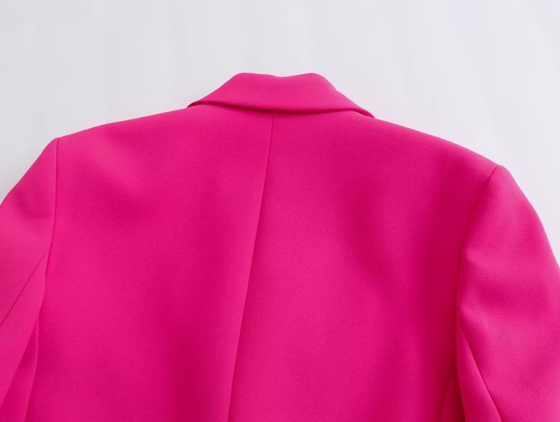 Damenbekleidung Herbst neue Produkte Temperament Licht reife Feder Rose rot kurze Anzugjacke Frauen Großhandel_voghion.com