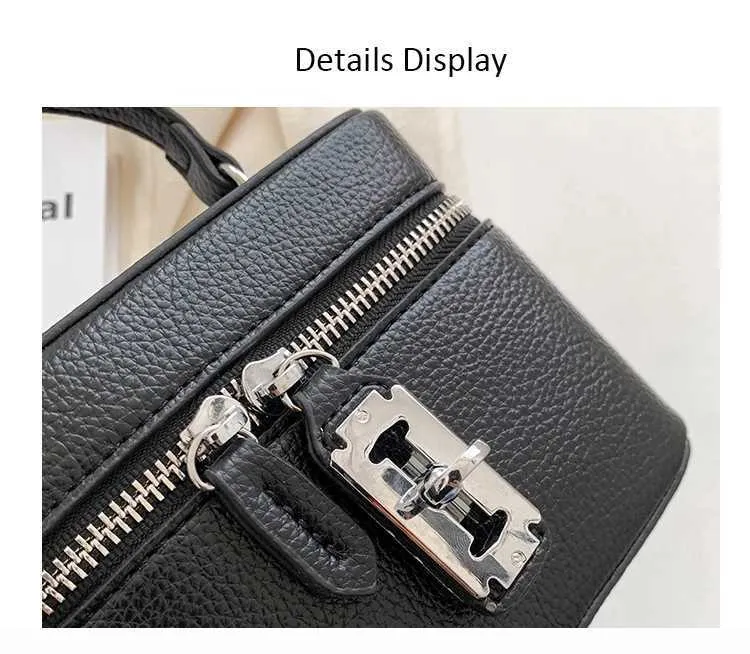 Süße Mini Pu Umhängetasche Solide Flap Box Kette Schulter für Frauen Casual Fashion Lady Commute Lock Messenger Bags_voghion.com