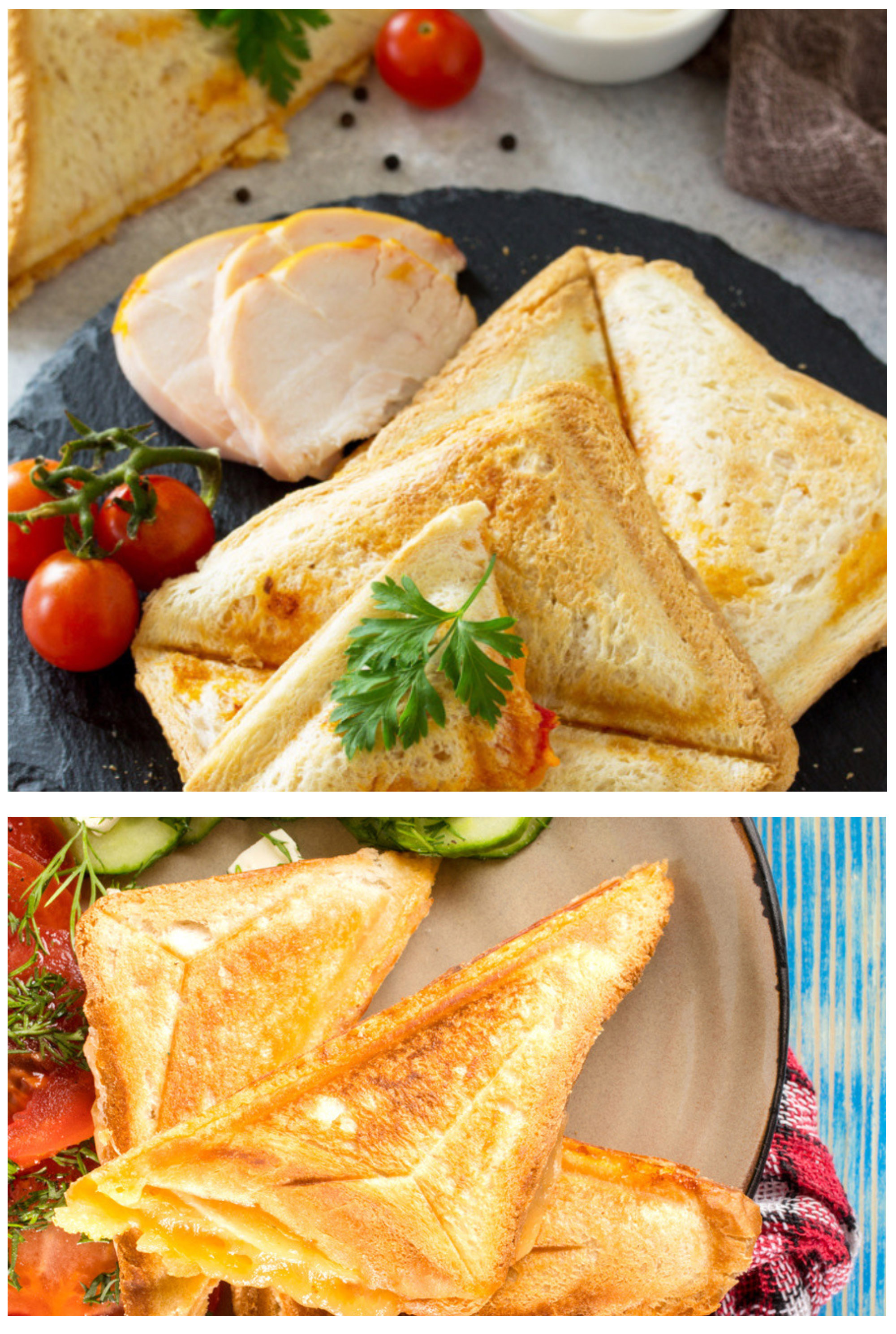 Elektrisk trekantsandmaskine Panini 750W Madlavning Køkkenudstyr Morgenmad Vafler hine Non-stick Iron Pan Sonifer_voghion.com