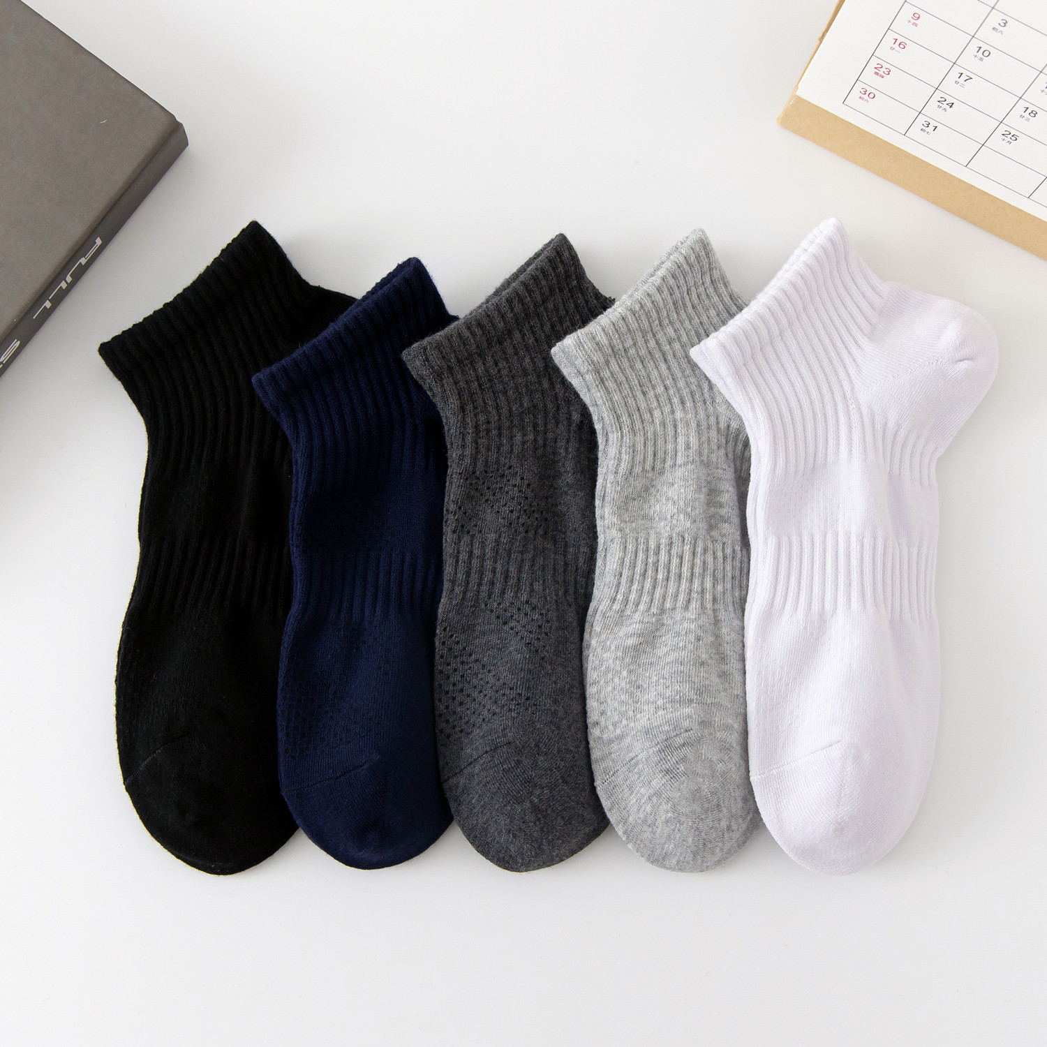 Basketball socks men's socks spring and summer men's ankle socks ins tide cotton socks running sports socks short men's socks