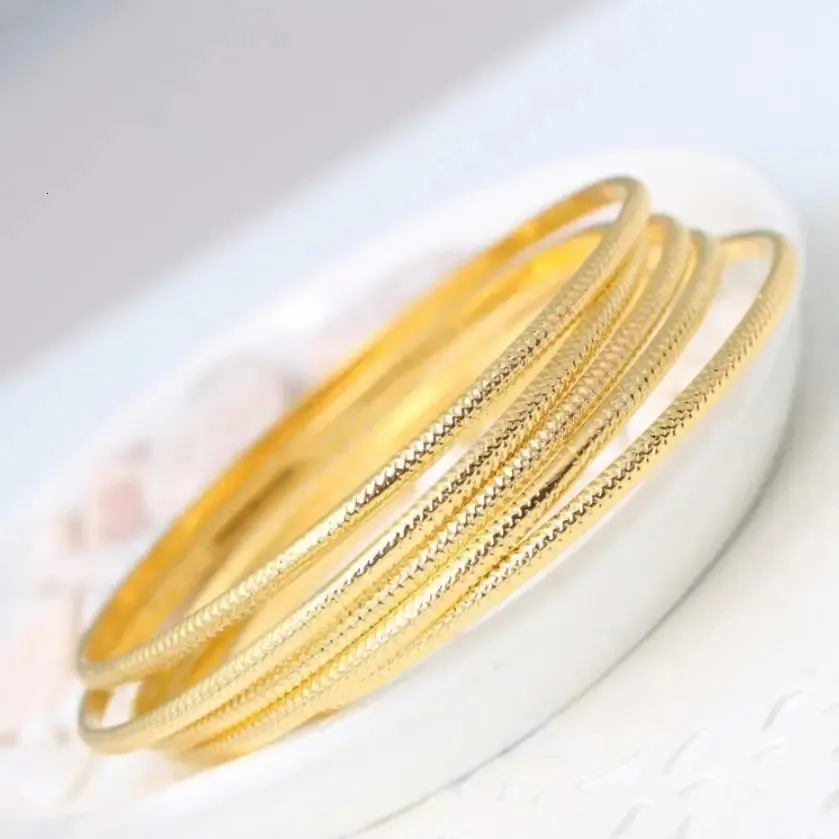 Beautiful Sterling Silver Bangle Bracelet For Women Pair Set_voghion.com