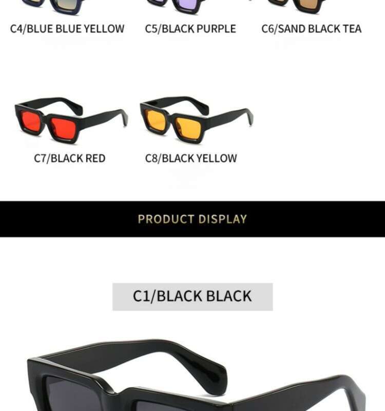 【 Titanium Alloy Material 】 Hip Hop Punk Men's Super, Personalized, Thick Frame Texture Can Be Paired_voghion.com