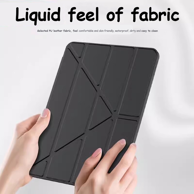 PU Leather Case For Redmi Pad SE 11inch Pad 10.61 For Xiaomi Pad 6 6Pro 5 5Pro 11inch 2023 Multi-folding Smart Sleep Stand Tablet Cover_voghion.com