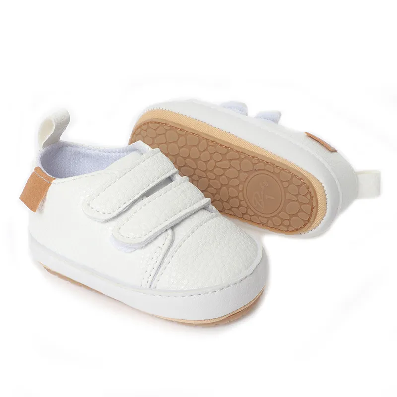 Cutefeet Baby Jungen Mädchen rutschfeste Gummisohle High Top PU Leder Sneakers Säuglings Lauflernschuhe Kleinkind Krippe Schuhe_voghion.com