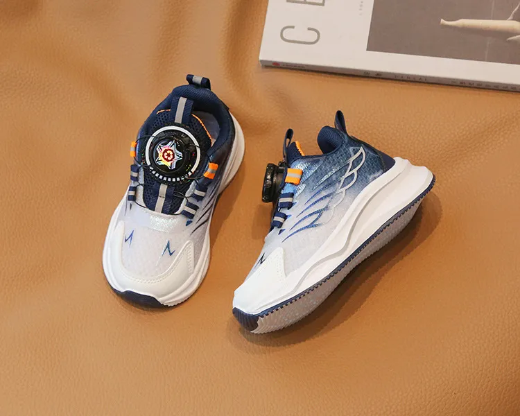 Kleinkind Sport Frühjahr Neue Junge Basketball Rotierenden Schnalle Kinder Cutefeet Mode Mädchen Licht Lauf Trainer Schuhe Größen 21_voghion.com