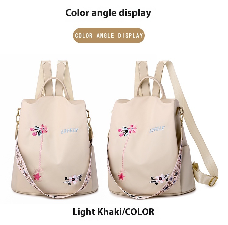 2024 New Oxford Cloth Small Backpack For Women Korean Version Anti-theft Lightweight Single Shoulder Dual-purpose Student Backpack_voghion.com