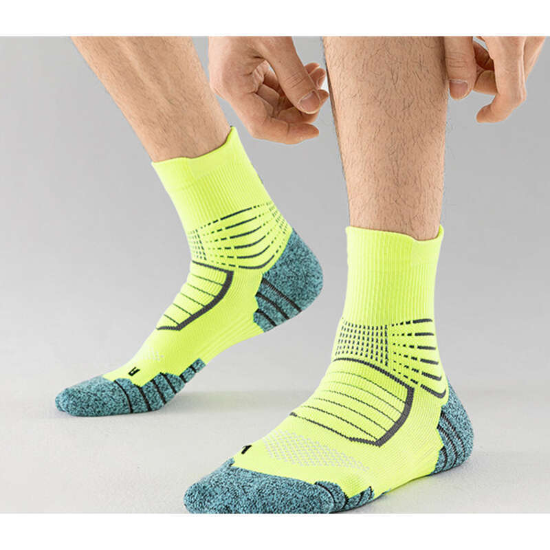 Sports Socks Men, Spring Autumn Styles, Mid Tube Sweat Absorbing And Anti Slip Towel Bottom, Specifically Designed For_voghion.com