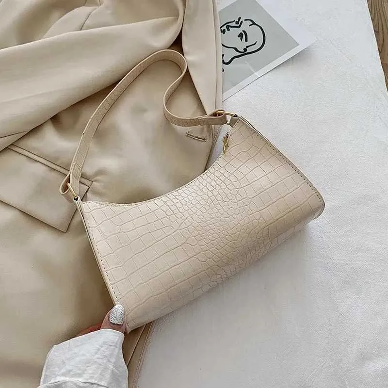 Schëllertaschen aus franséischem Stil Einfach PU-Leder Achselhöhle Portemonnaie Kleng Handtasche Ënneraarm Ba241104_voghion.com