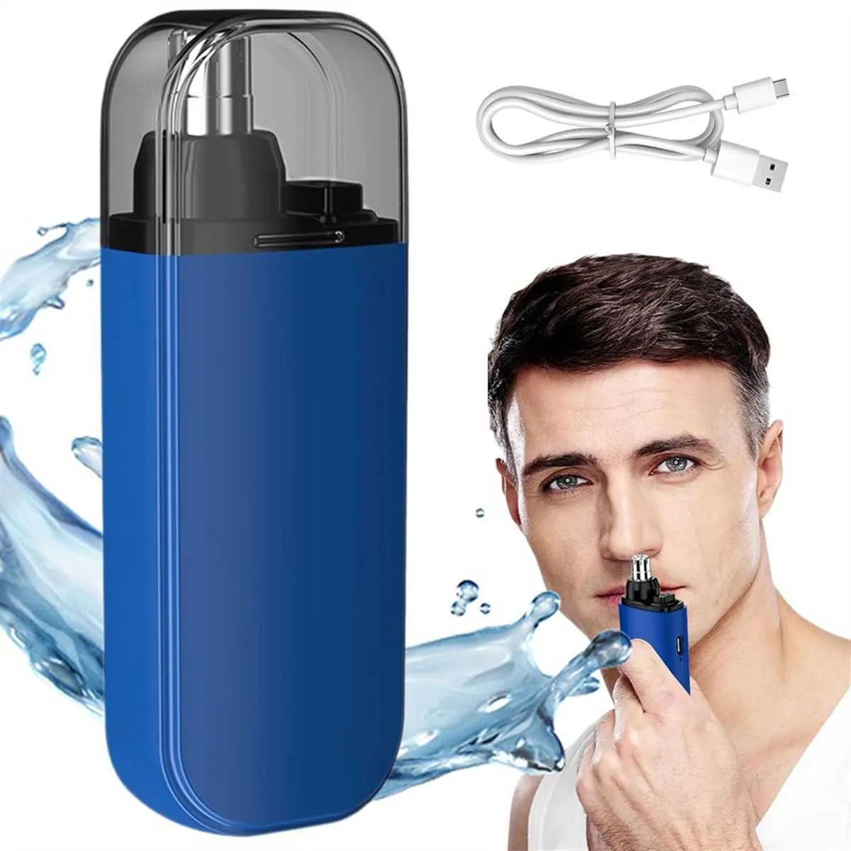 2-in-1-Nasentrimmer – wiederaufladbar mit Kappe_voghion.com