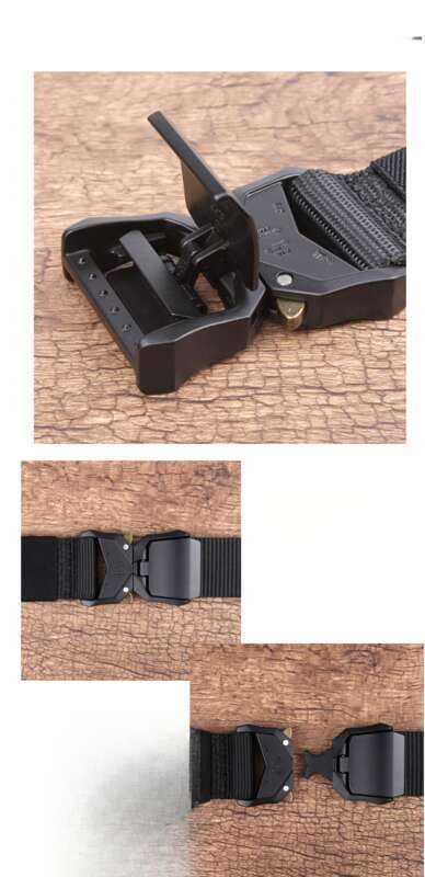 Ceinture en toile pour pantalon de travail tactique en nylon tressé pour homme, accessoire d'entraînement militaire, audiophile, pour étudiant_voghion.com