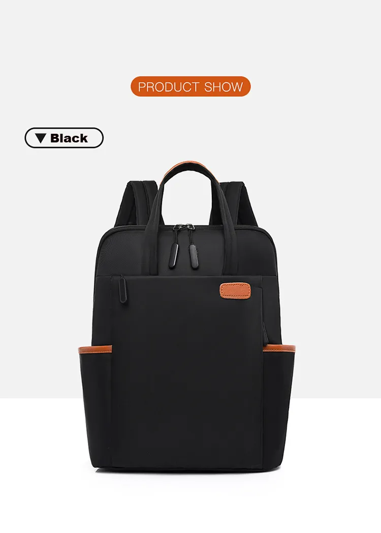 Woman Backpack Fashion Oxford College Student School Backpacks 13 14 Inch Laptop Bag Waterproof Business Travel Rucksack_voghion.com
